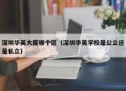 深圳华英大厦哪个区（深圳华英学校是公立还是私立）