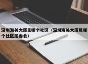 深圳海关大厦属哪个社区（深圳海关大厦属哪个社区居委会）