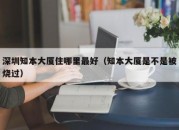 深圳知本大厦住哪里最好（知本大厦是不是被烧过）