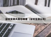 深圳龙源大厦在哪里（深圳龙源公司）